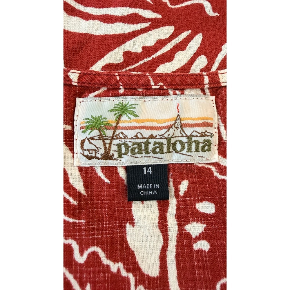 Patagonia Pataloha Dress 14 Floral Organic Cotton Tropical Coastal Pockets - Picture 2 of 11